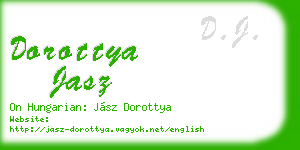 dorottya jasz business card