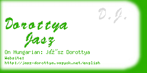 dorottya jasz business card